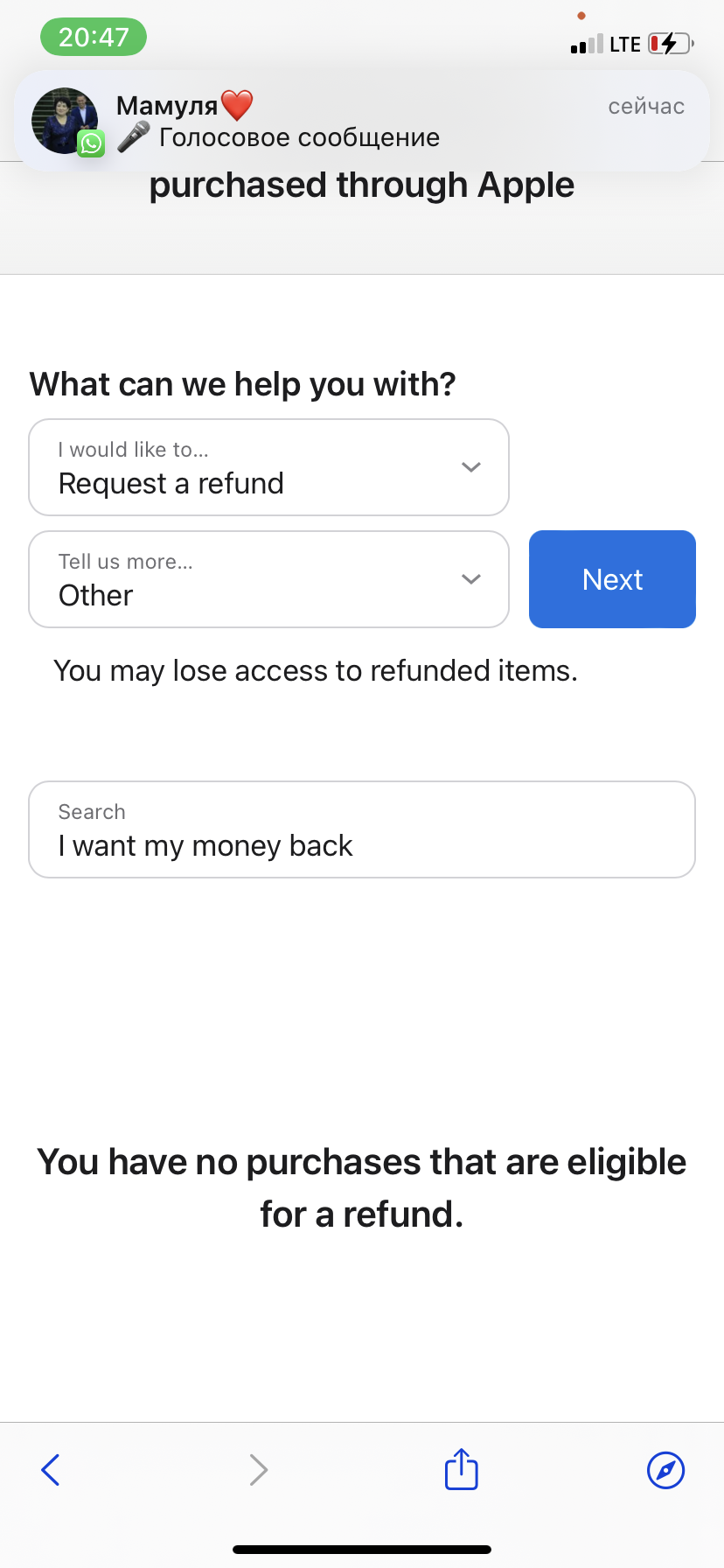 I want my money back Apple Community