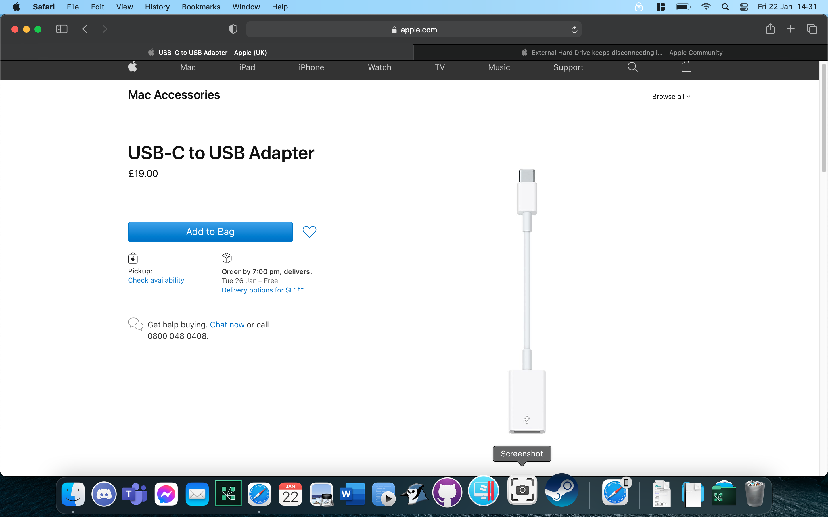 External Hard Drive keeps disconnecting i… Apple Community