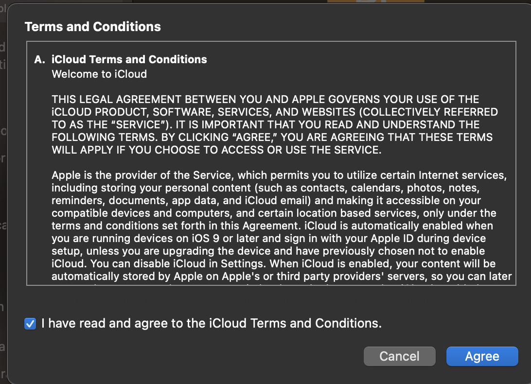 New ICloud Terms and Conditions keep noti… Apple Community