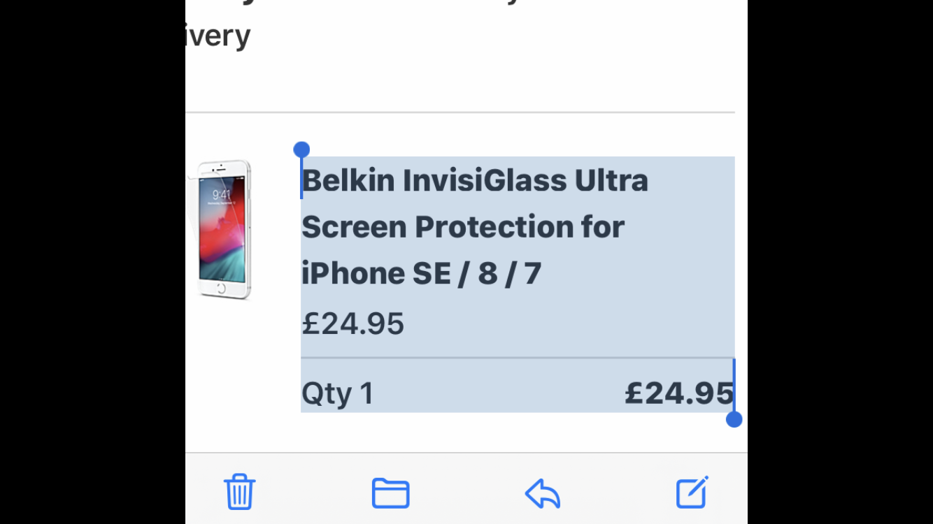 Belkin InvisiGlass Ultra Screen Protection for iPhone SE / 8 / 7 - Apple