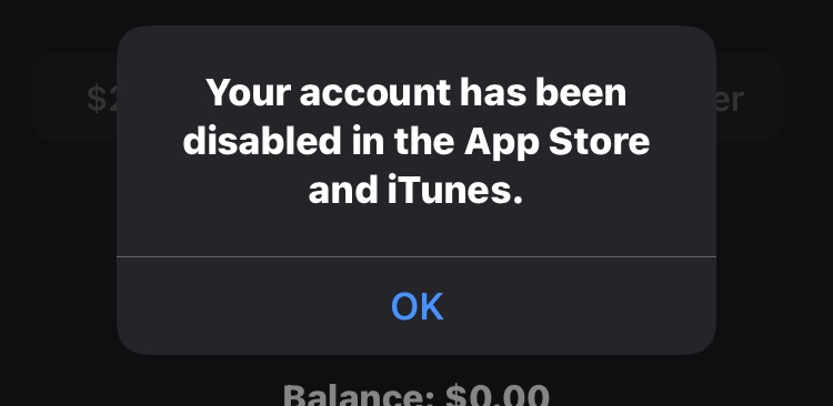 My Account Has Been Disabled In The Apple… - Apple Community