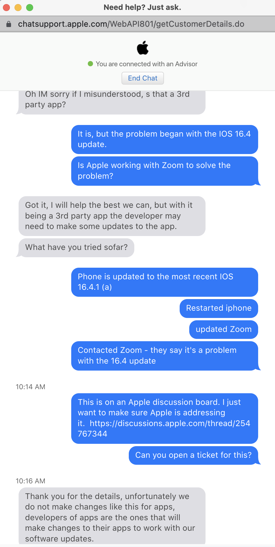 Zoom One Tap Mobile Keeps Hanging Up afte… Apple Community