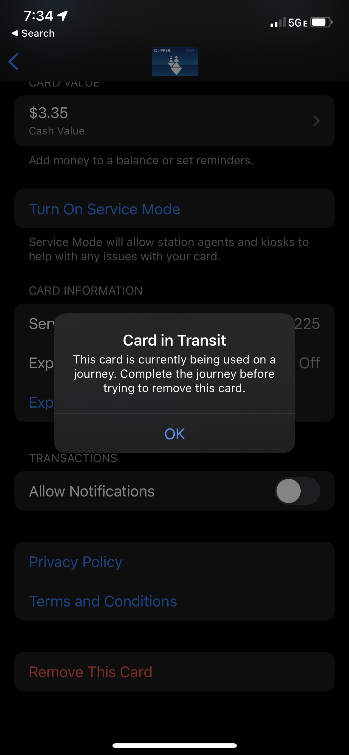 Transit Card Stuck On Apple Wallet Apple Community