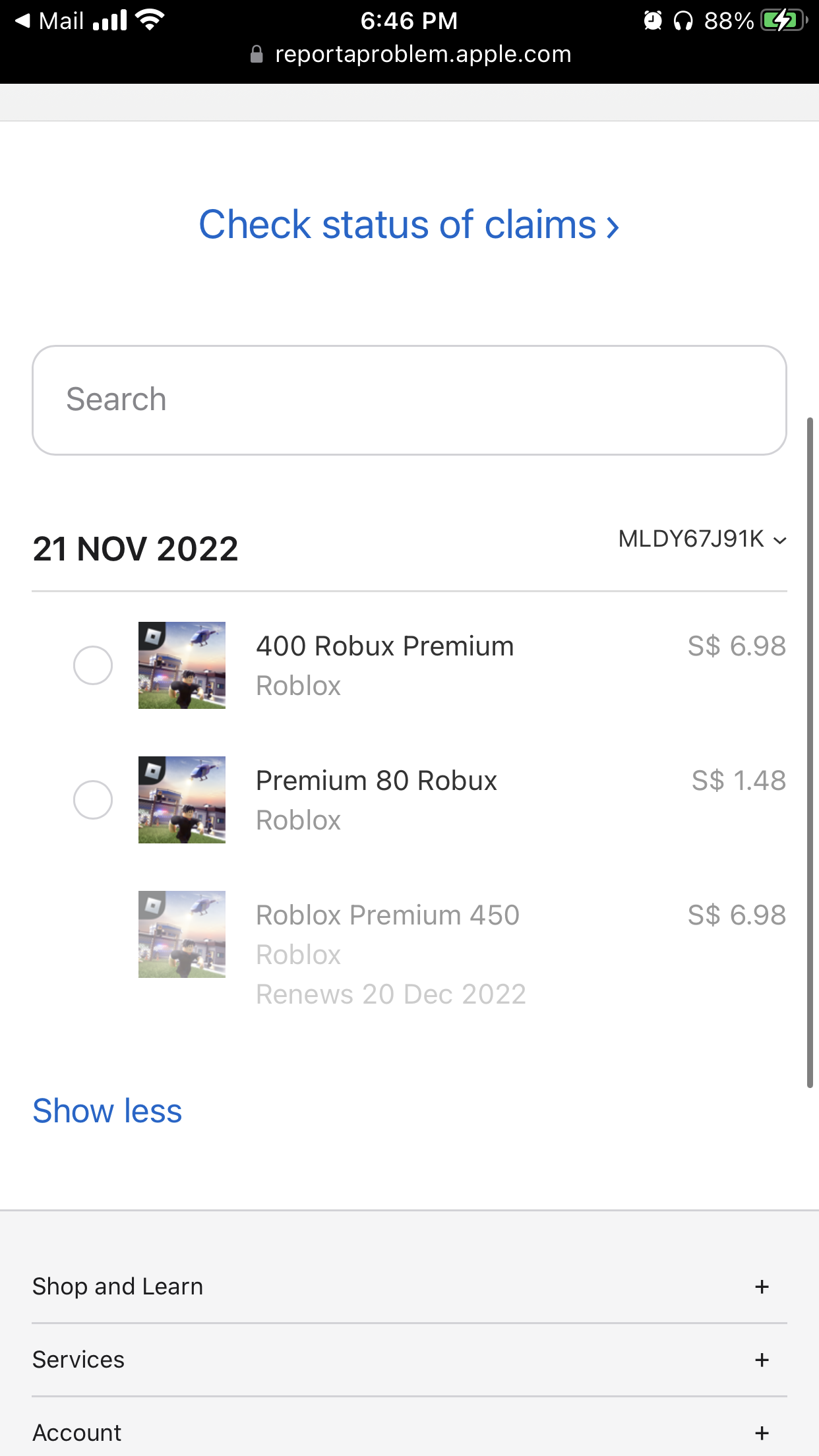 I cannot buy any robux please help - Apple Community