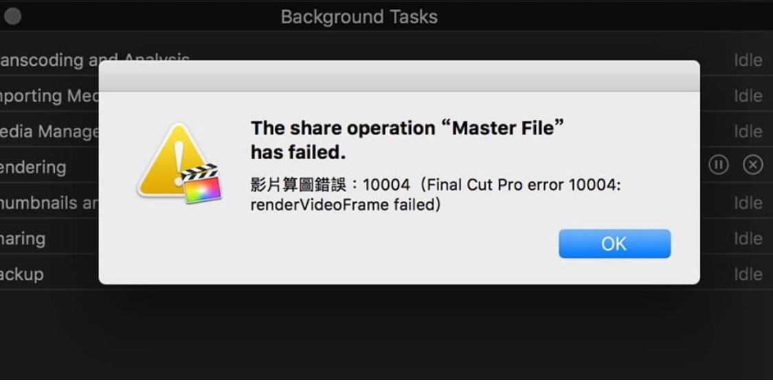 Share Has Failed Apple Community