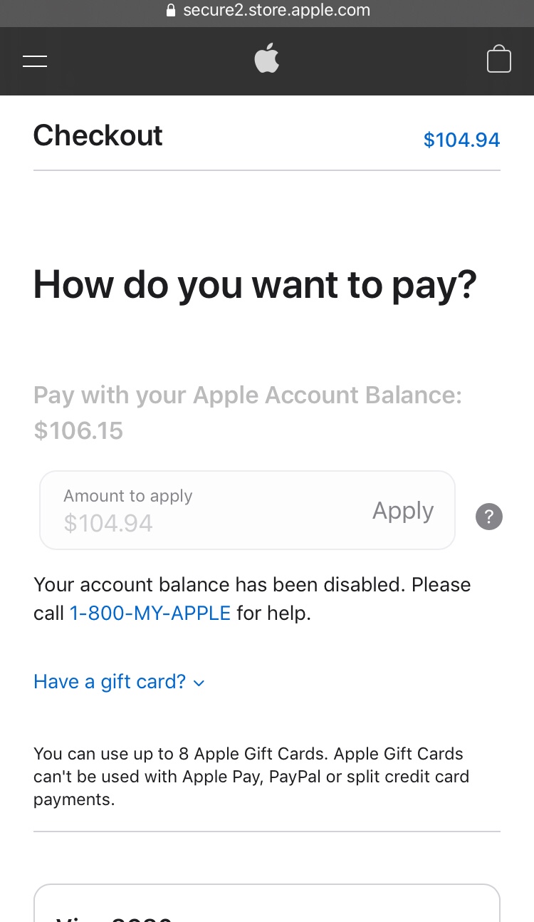 Why is my apple account balance disabled Apple Community
