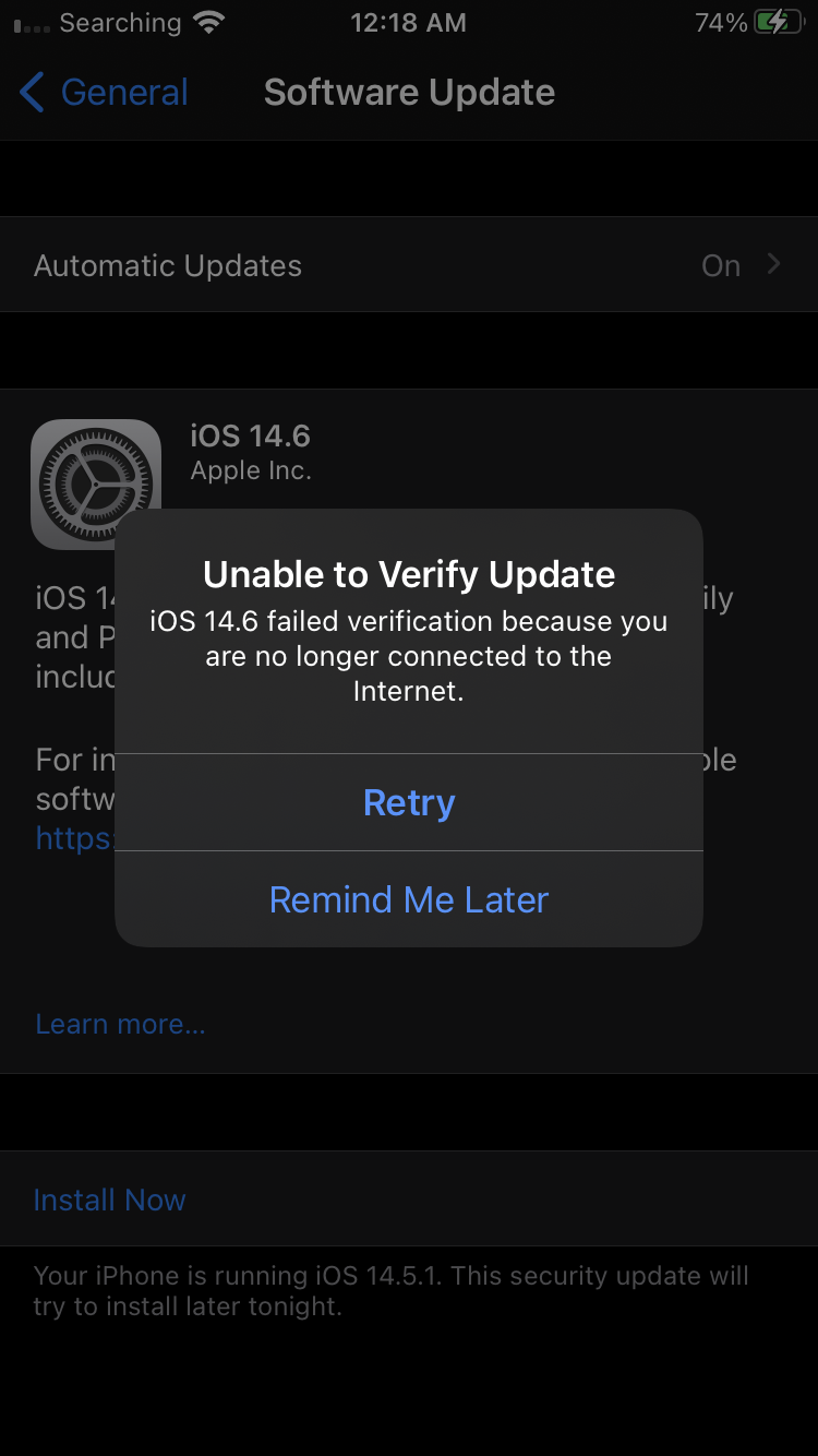 Why Can t I Update My Iphone 7 To IOS 14 6 Apple Community