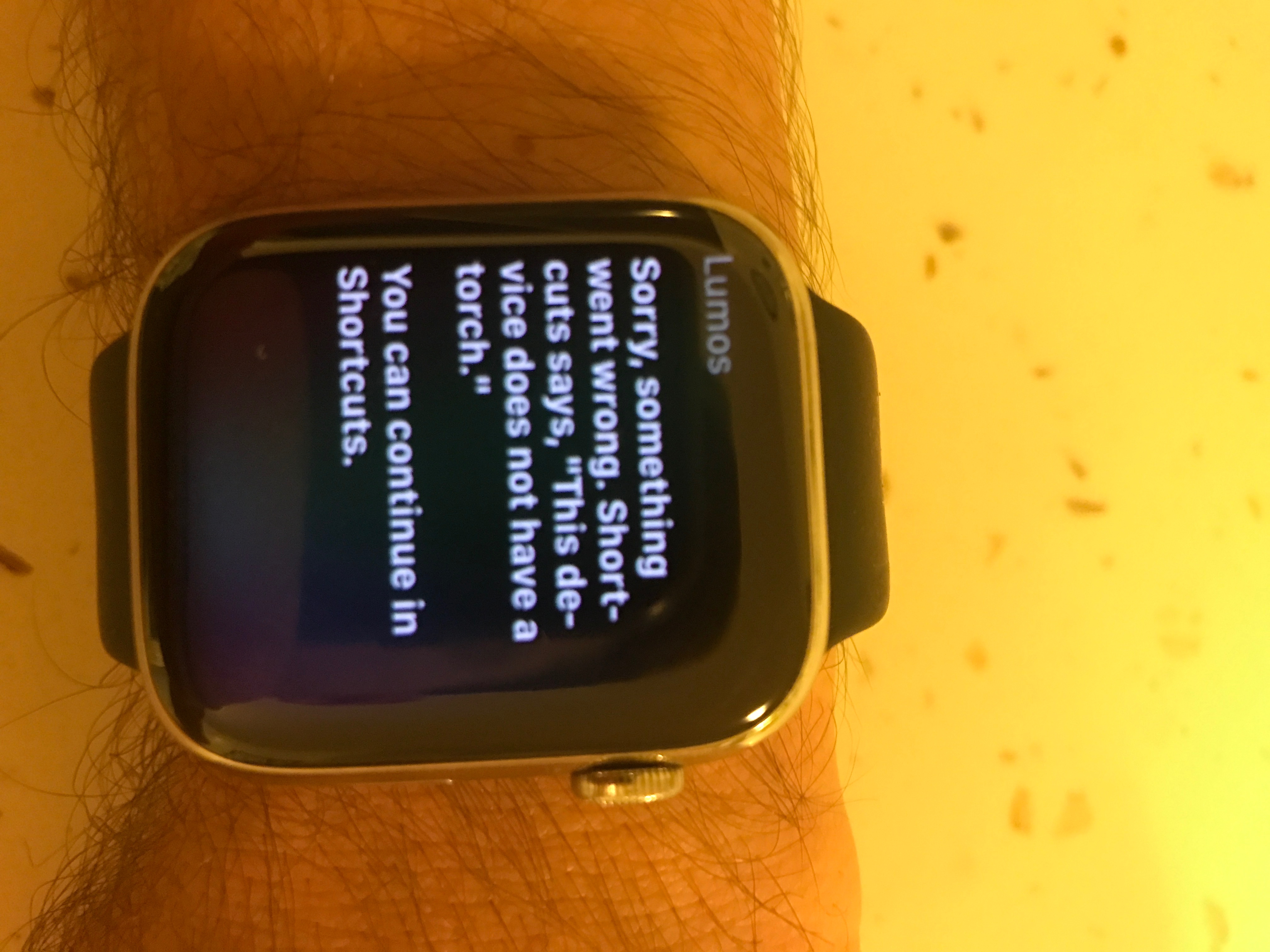 Apple Watch Torch Shortcut Apple Community