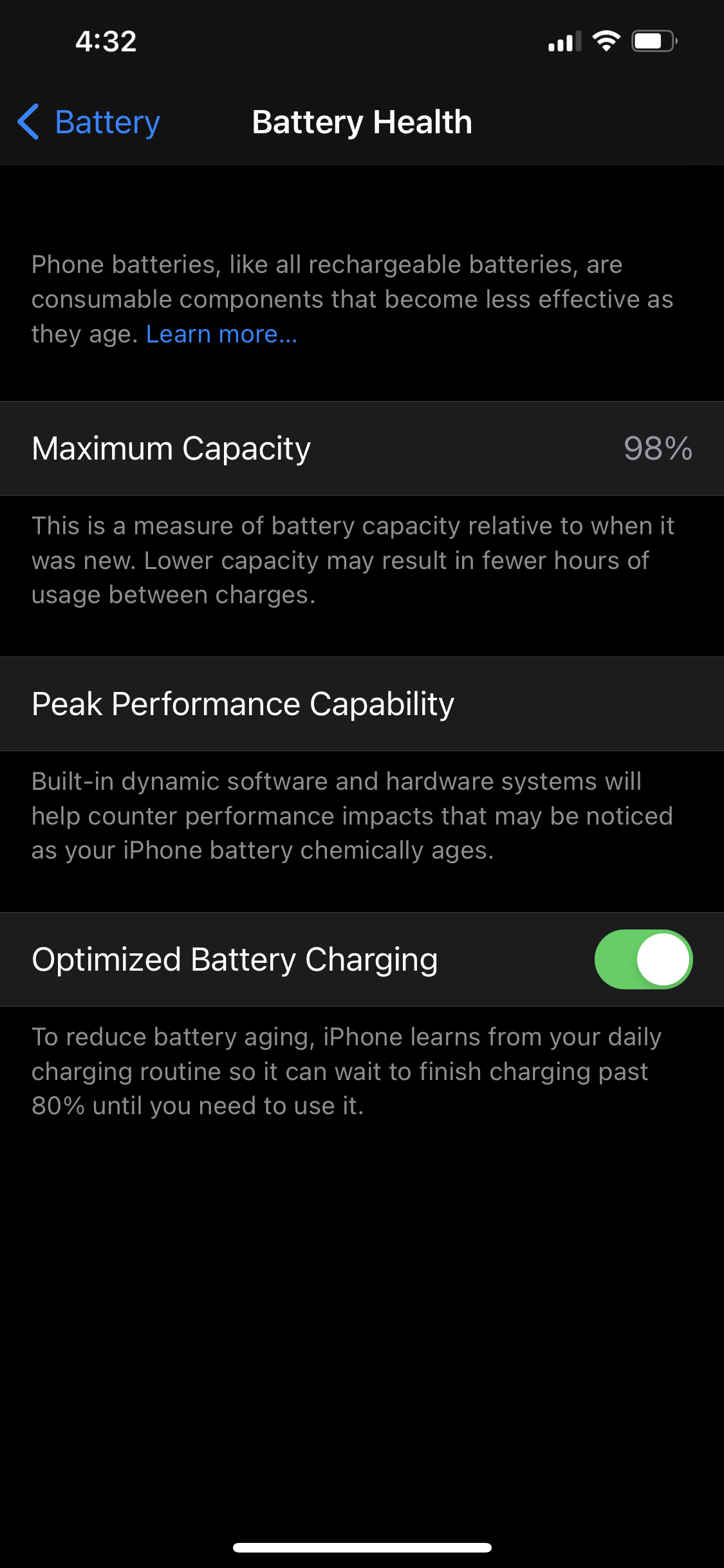 why my phone battery health coming meximu… Apple Community