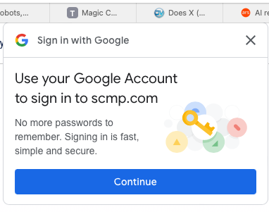 safari google keeps asking me to sign in