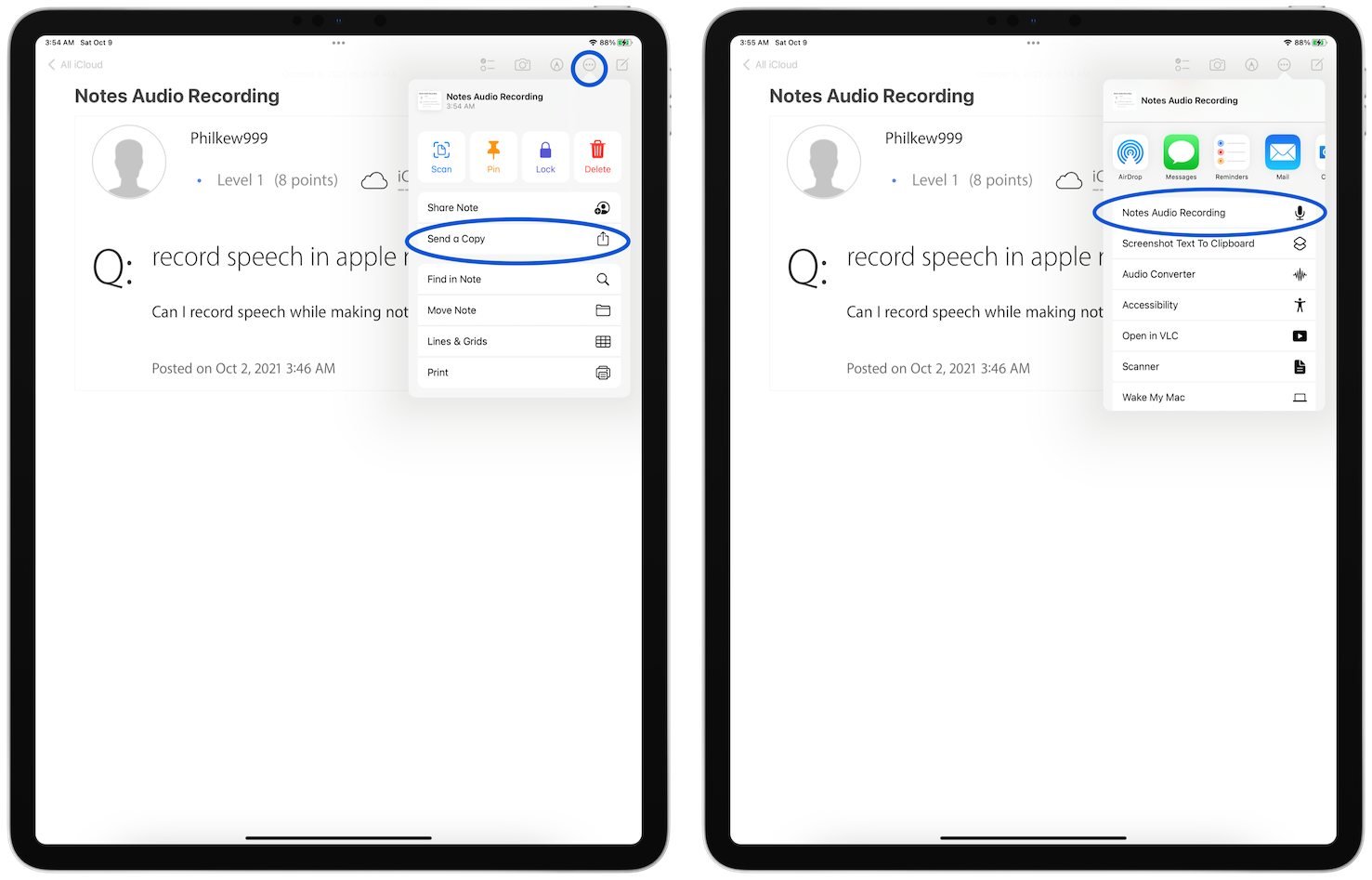 record speech in apple notes? Apple Community