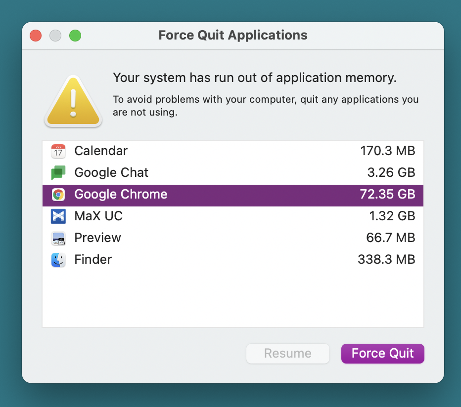 System has Run out of Application Memory Mac ✔️ FIX 