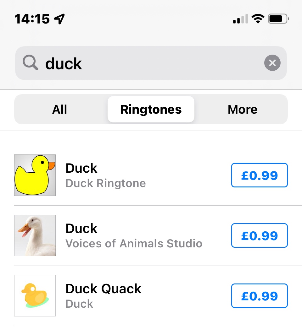 How do you get duck ringtone Apple Community