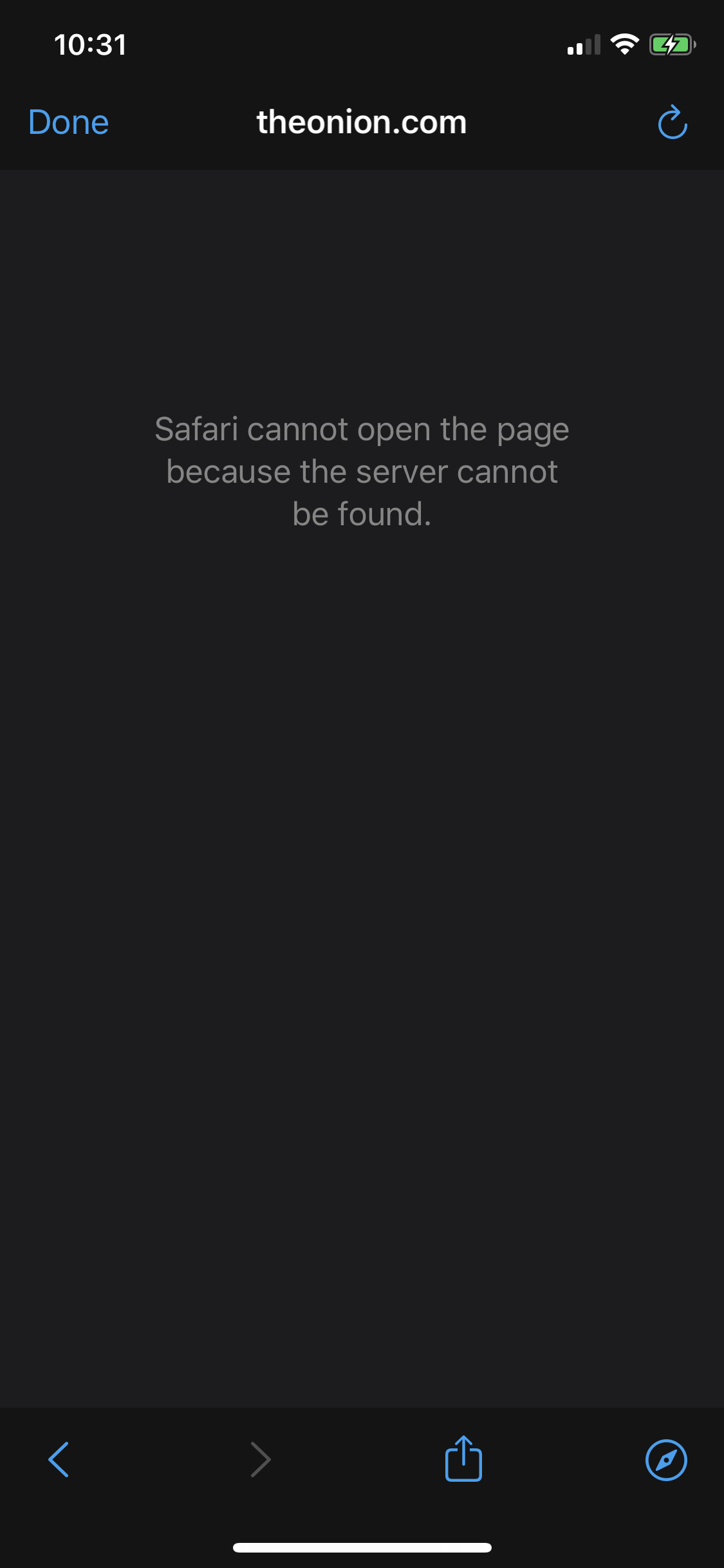 safari not loading server
