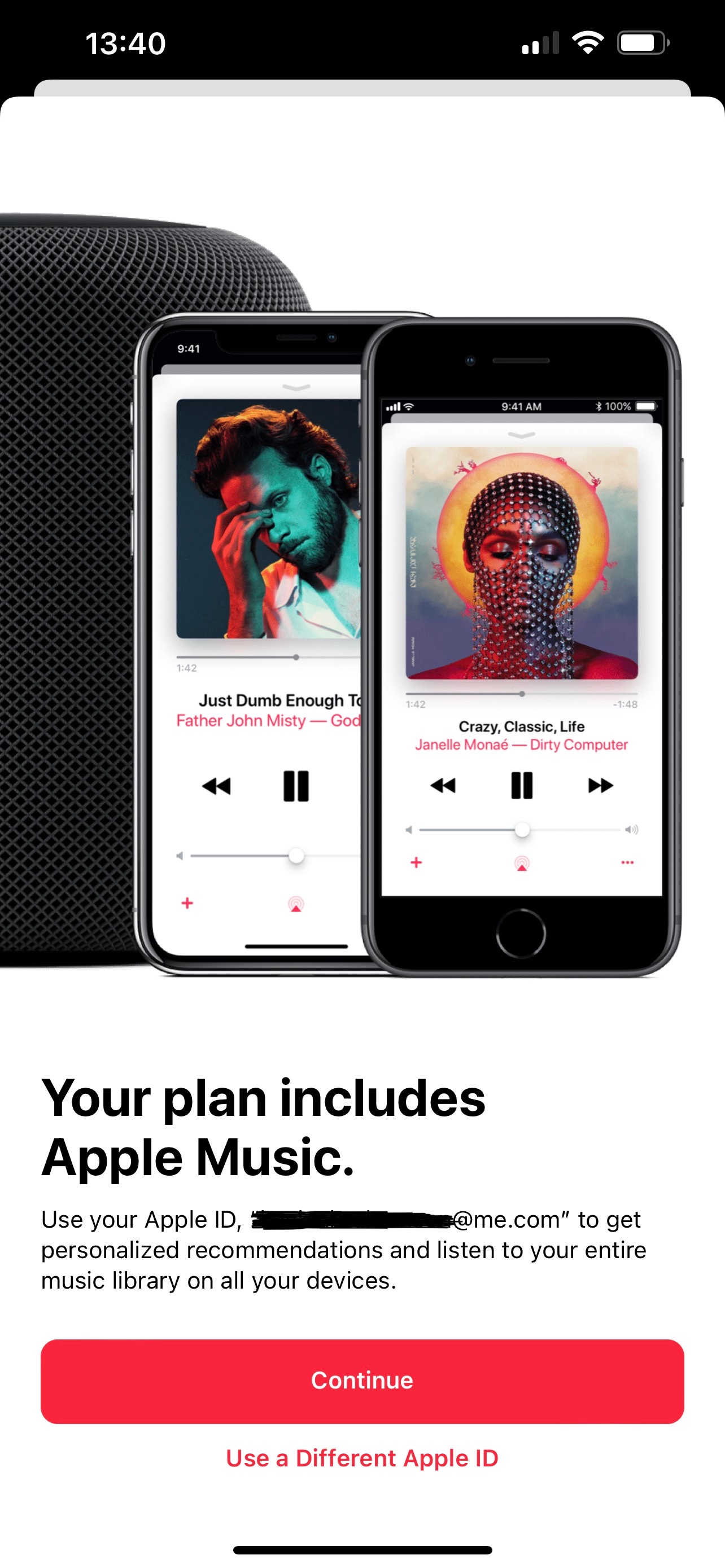 Your Plan Includes Apple Music pop up eve… Apple Community