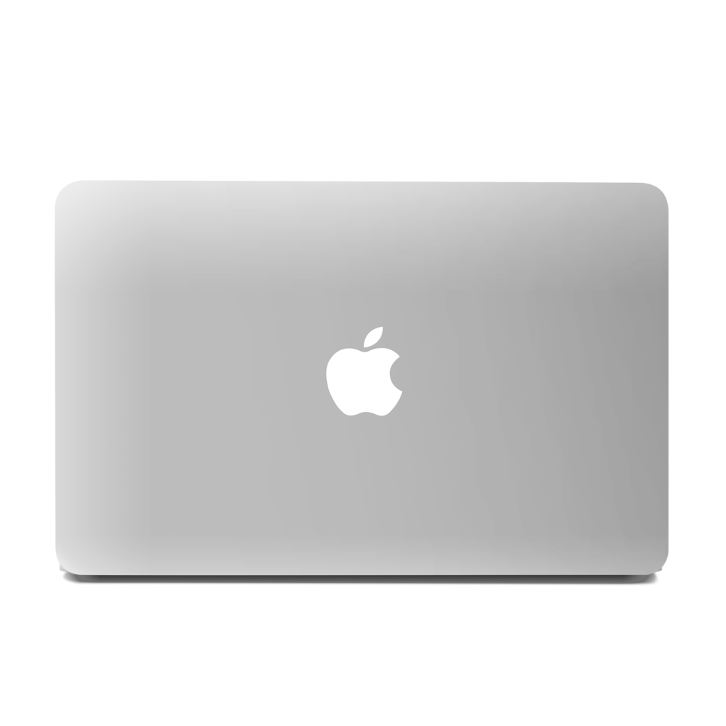 apple laptop front and back