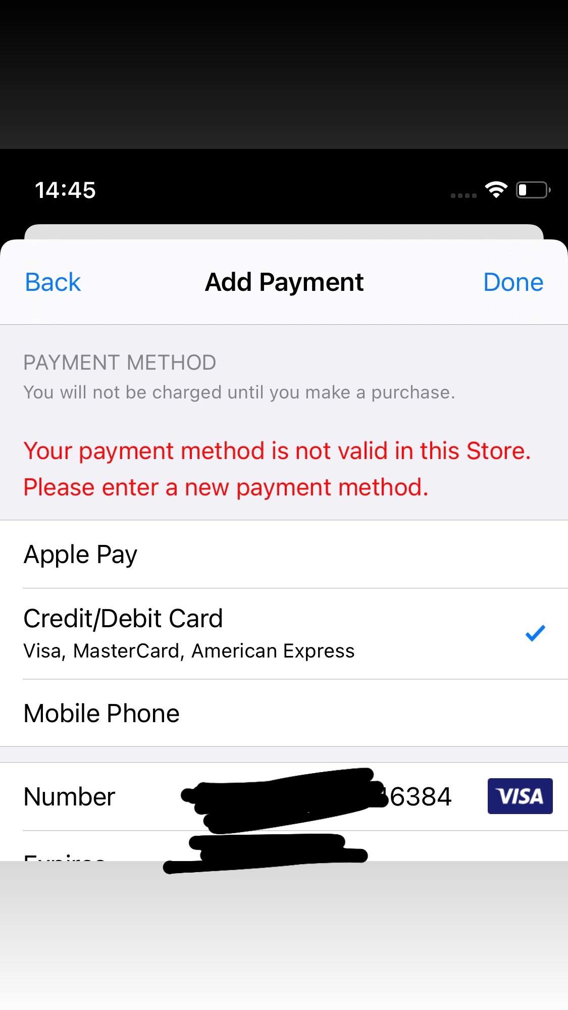 revolut add money apple pay not working