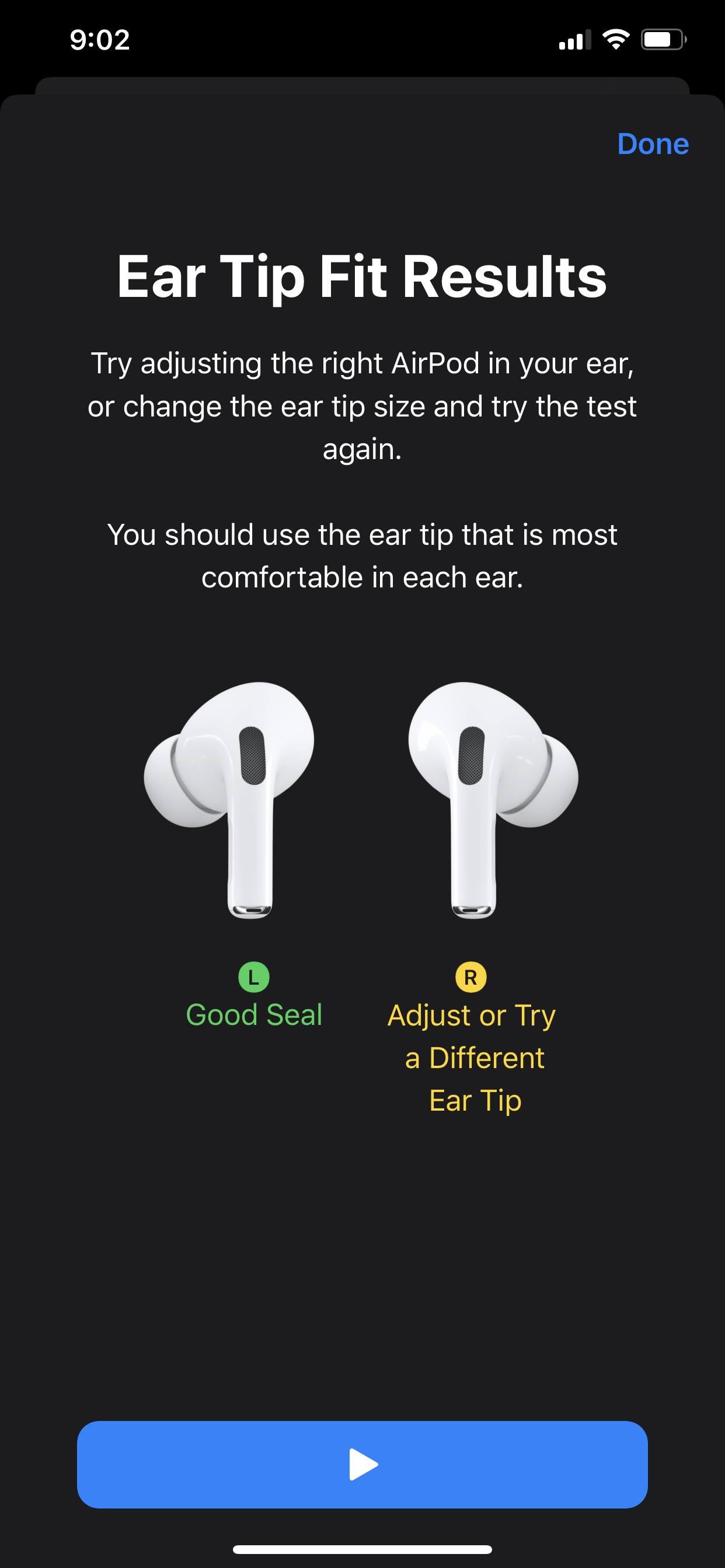 Blikkenslager Solformørkelse let AirPods Pro ear tip fit test - Apple Community