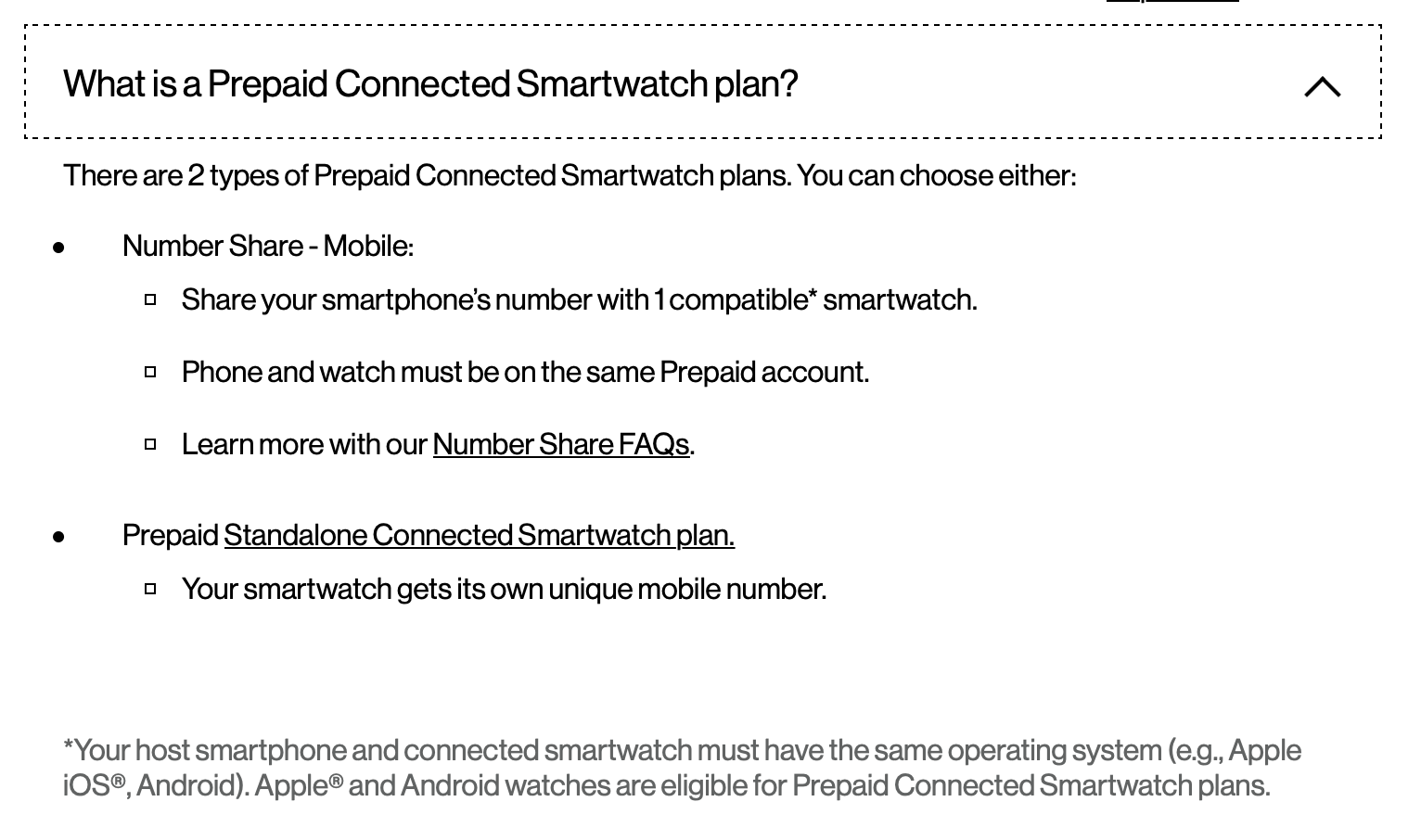 Prepaid plan clearance for apple watch