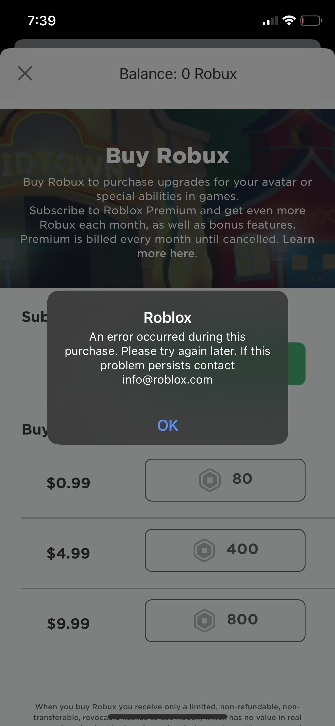 It Won�t Let Me Buy Robux On My Iphone - Apple Community