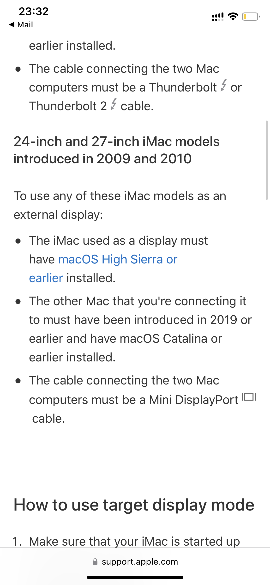 Use your iMac as a display with target display mode - Apple Support