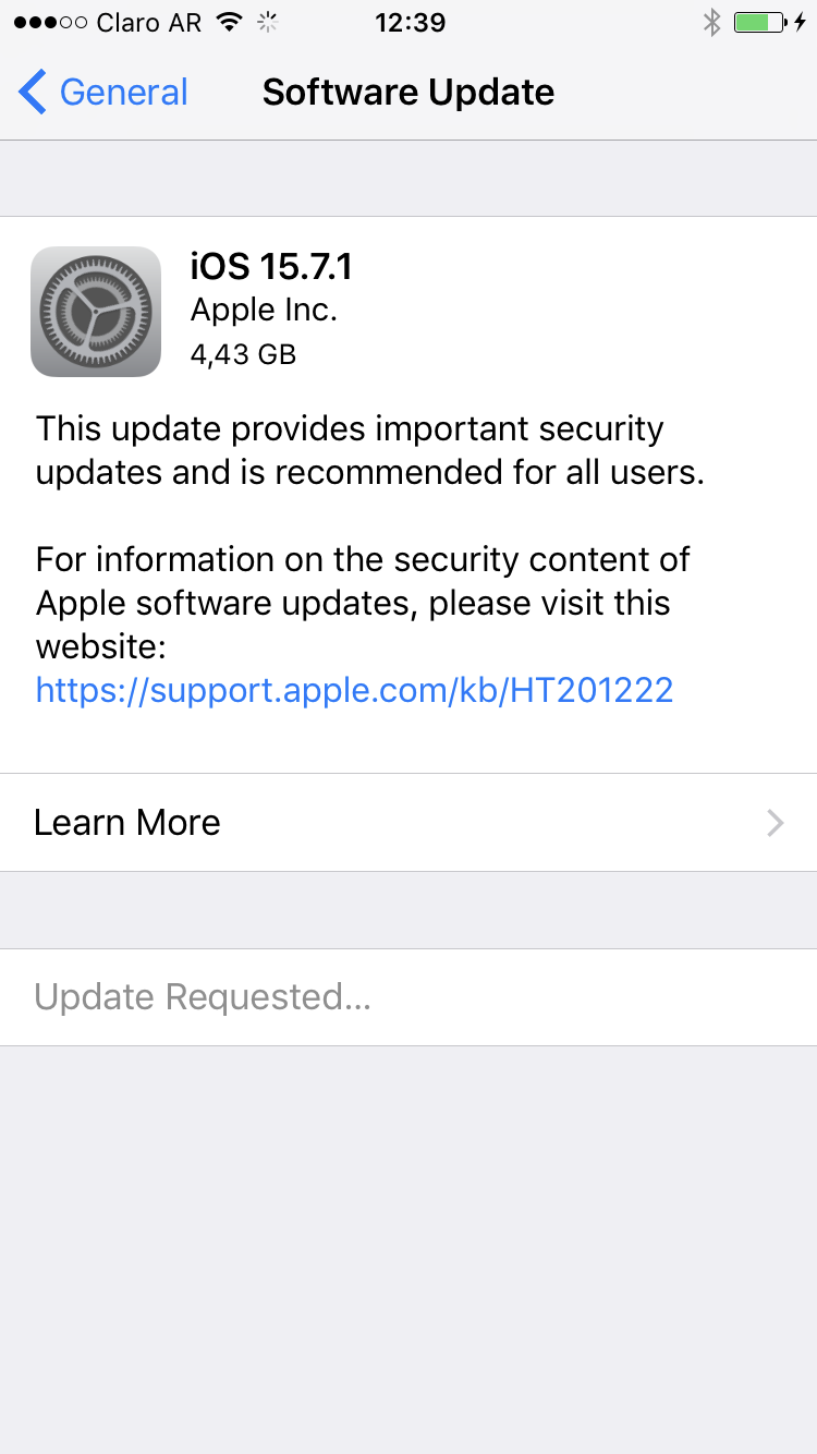 update IOS version of IPhone 6 not workin… Apple Community