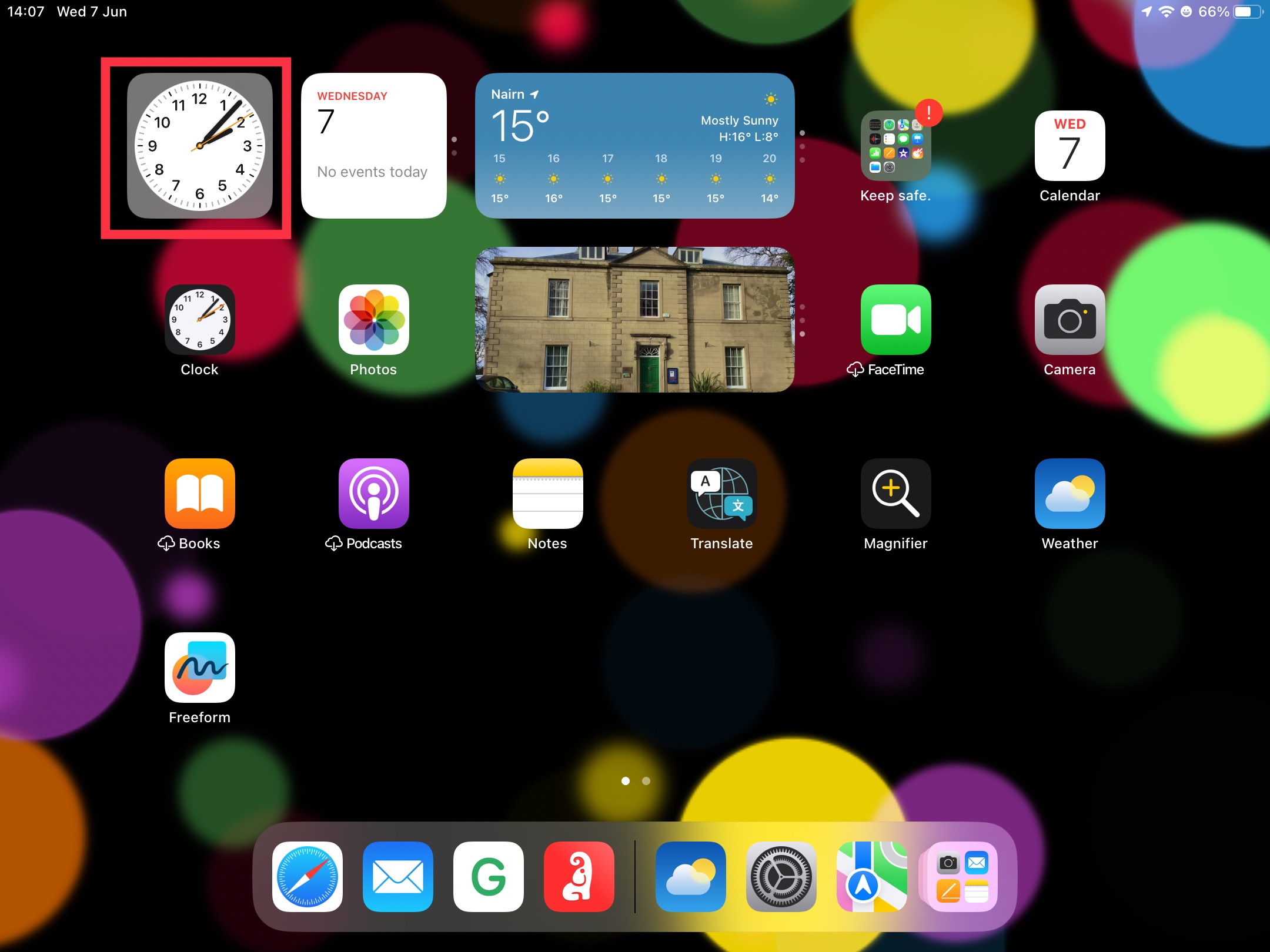 how-do-i-relocate-clock-on-iphone-s-home-apple-community