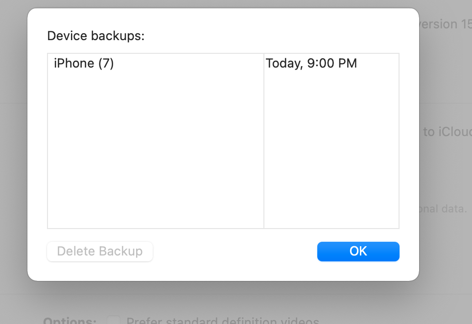 Restore Iphone from Back Up on Back. 'Las… Apple Community