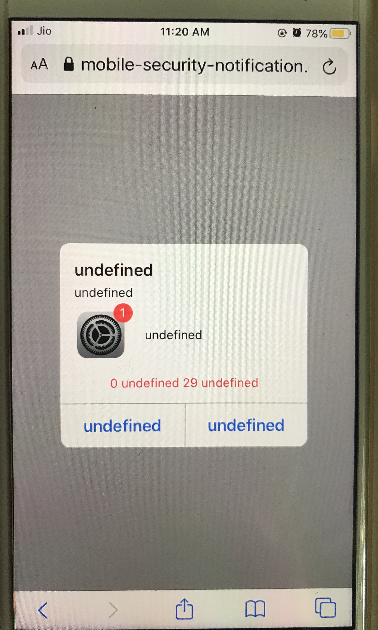 Mobile security notification Apple Community