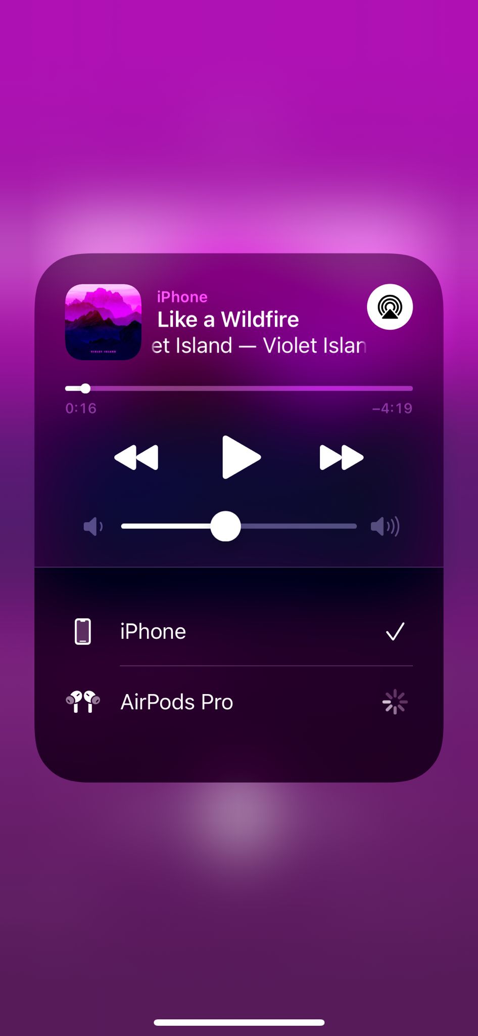 AirPods connected but phone playing… Apple