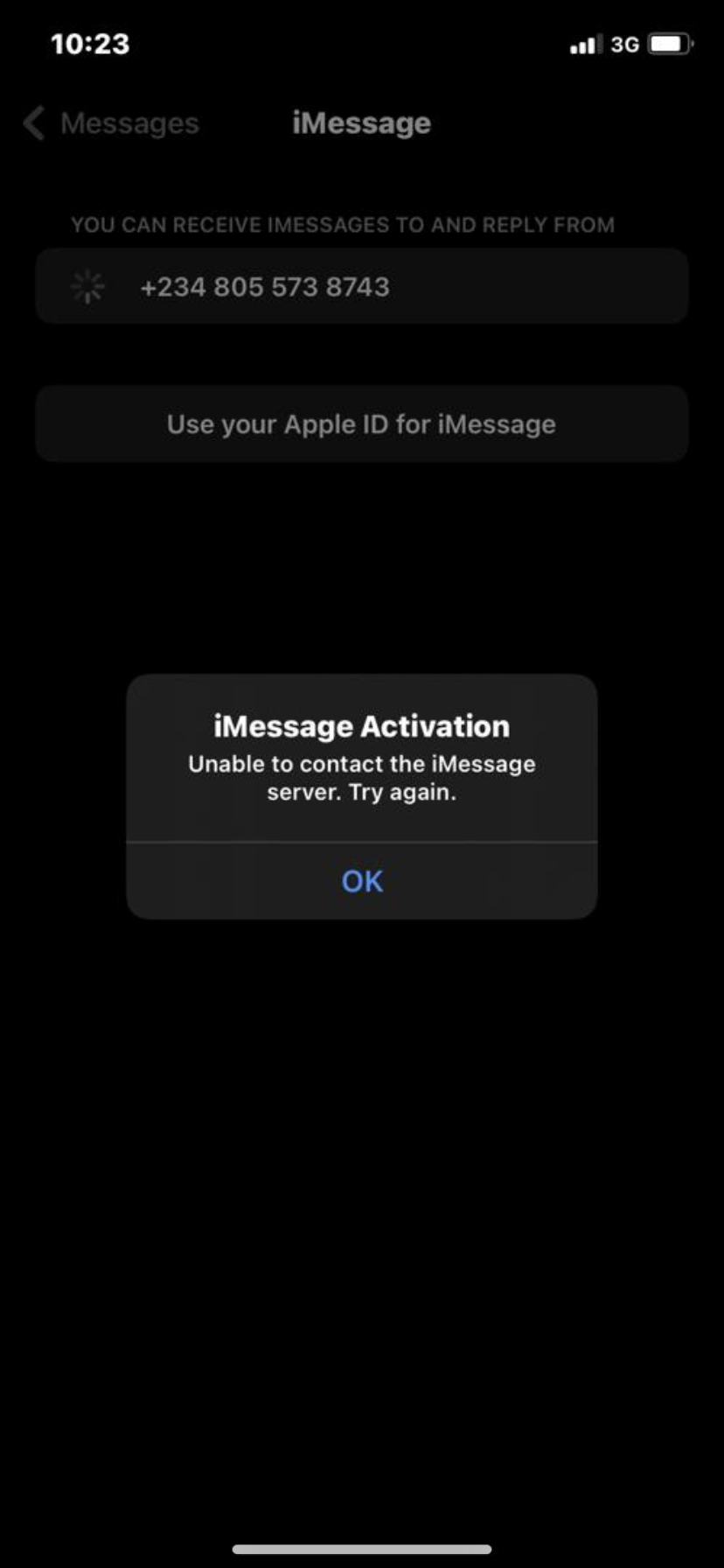 My Apple ID didn’t show on iMessage Apple Community