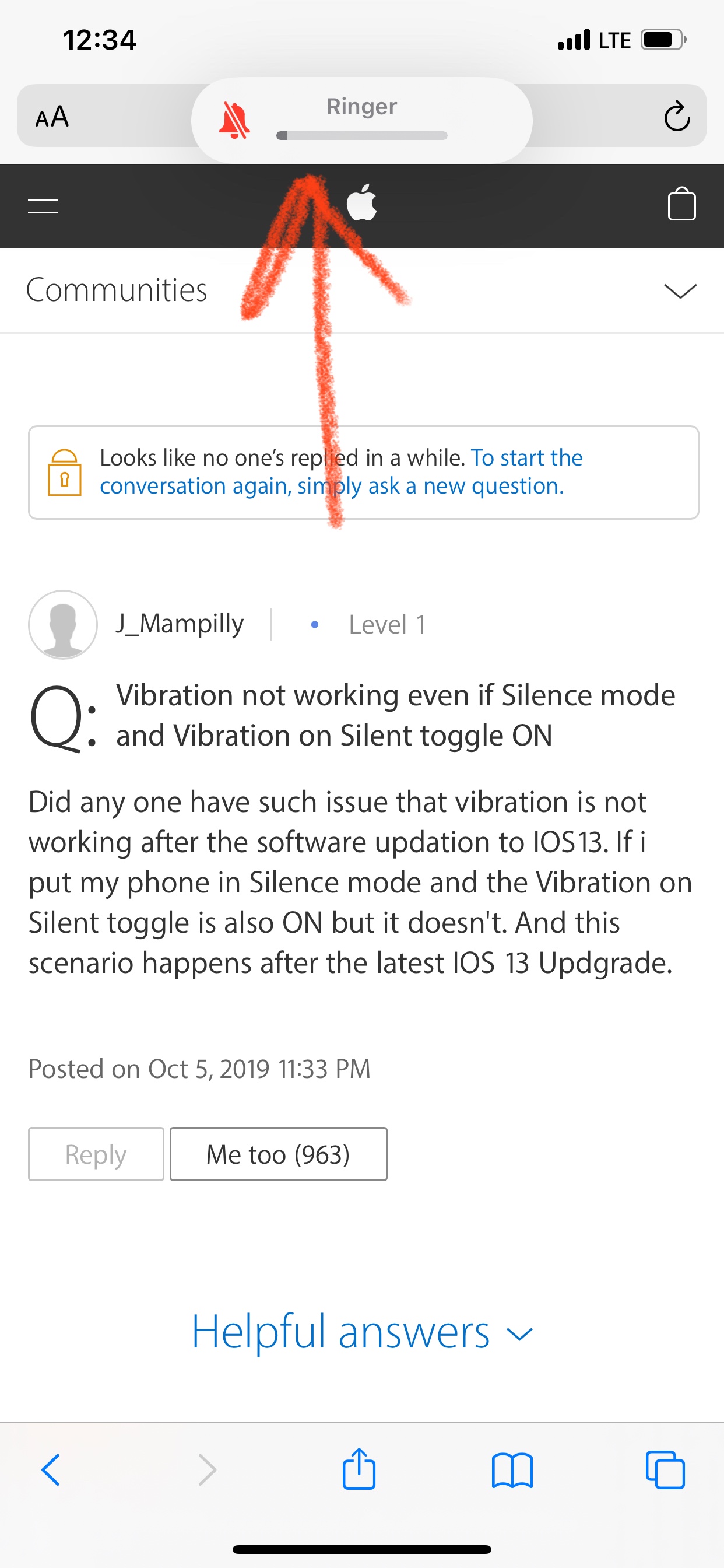 No Vibrating On Silent On All Apps And An Apple Community