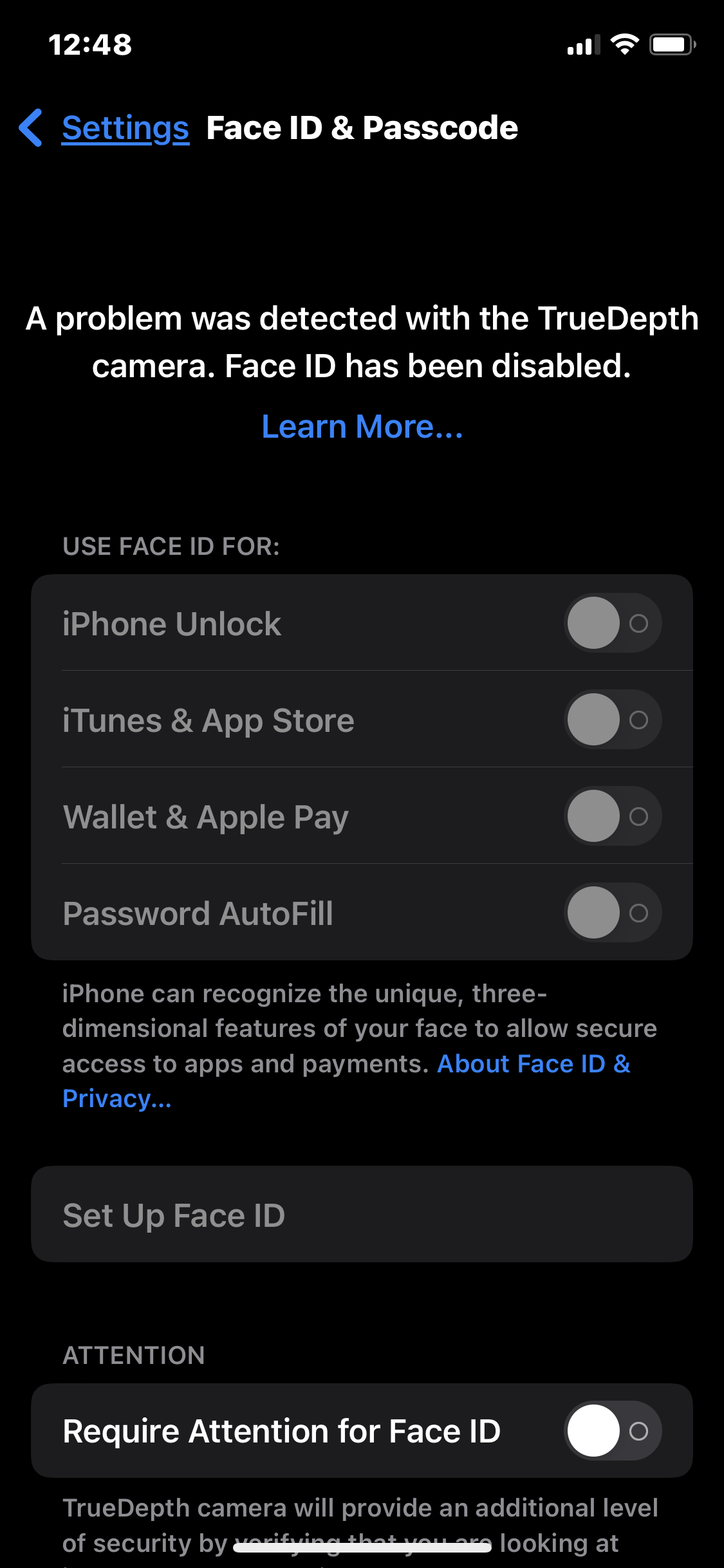 I don’t know what the problem my face ID … Apple Community
