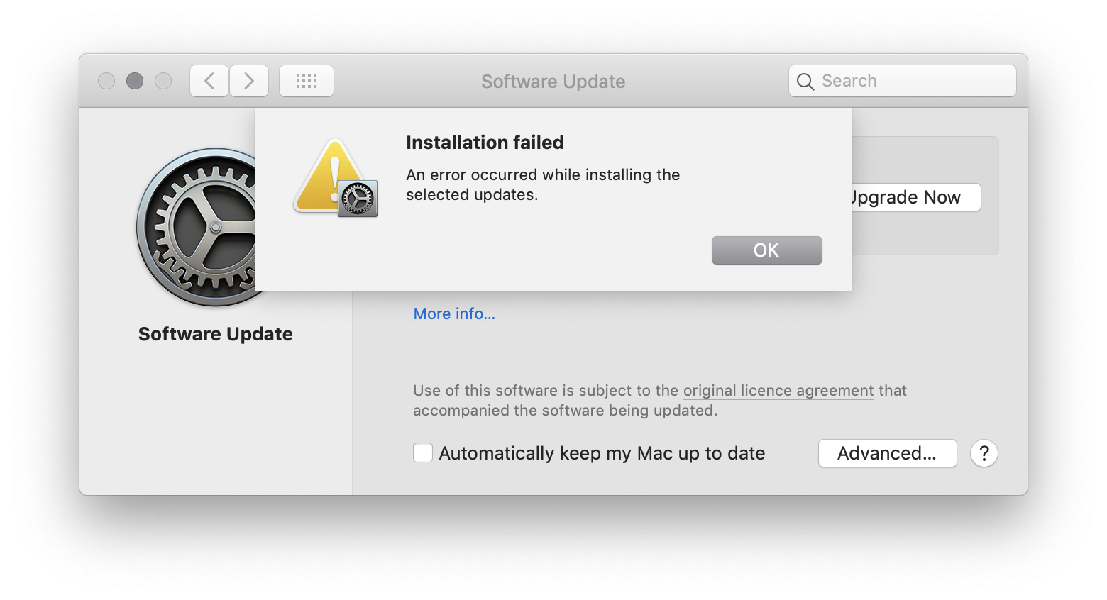 Software Update Errors - Apple Community