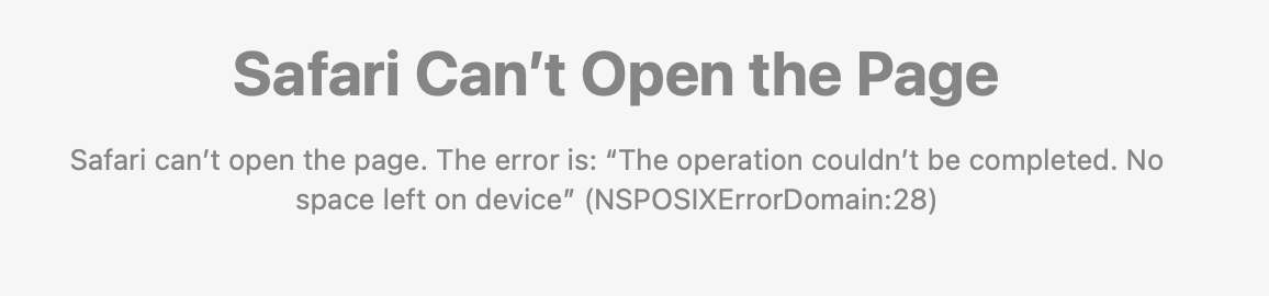 safari can't open website