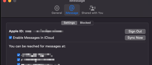 see sms messages on mac