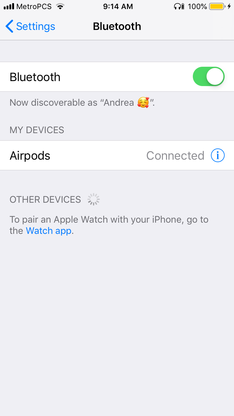 meget forvrængning Misbrug AirPods won't let me change their name or… - Apple Community