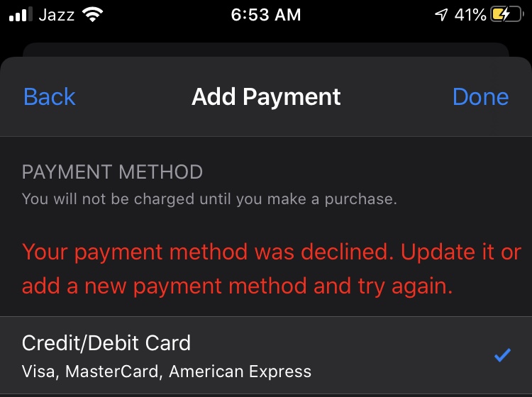 Upgrade Payment - Apple Community