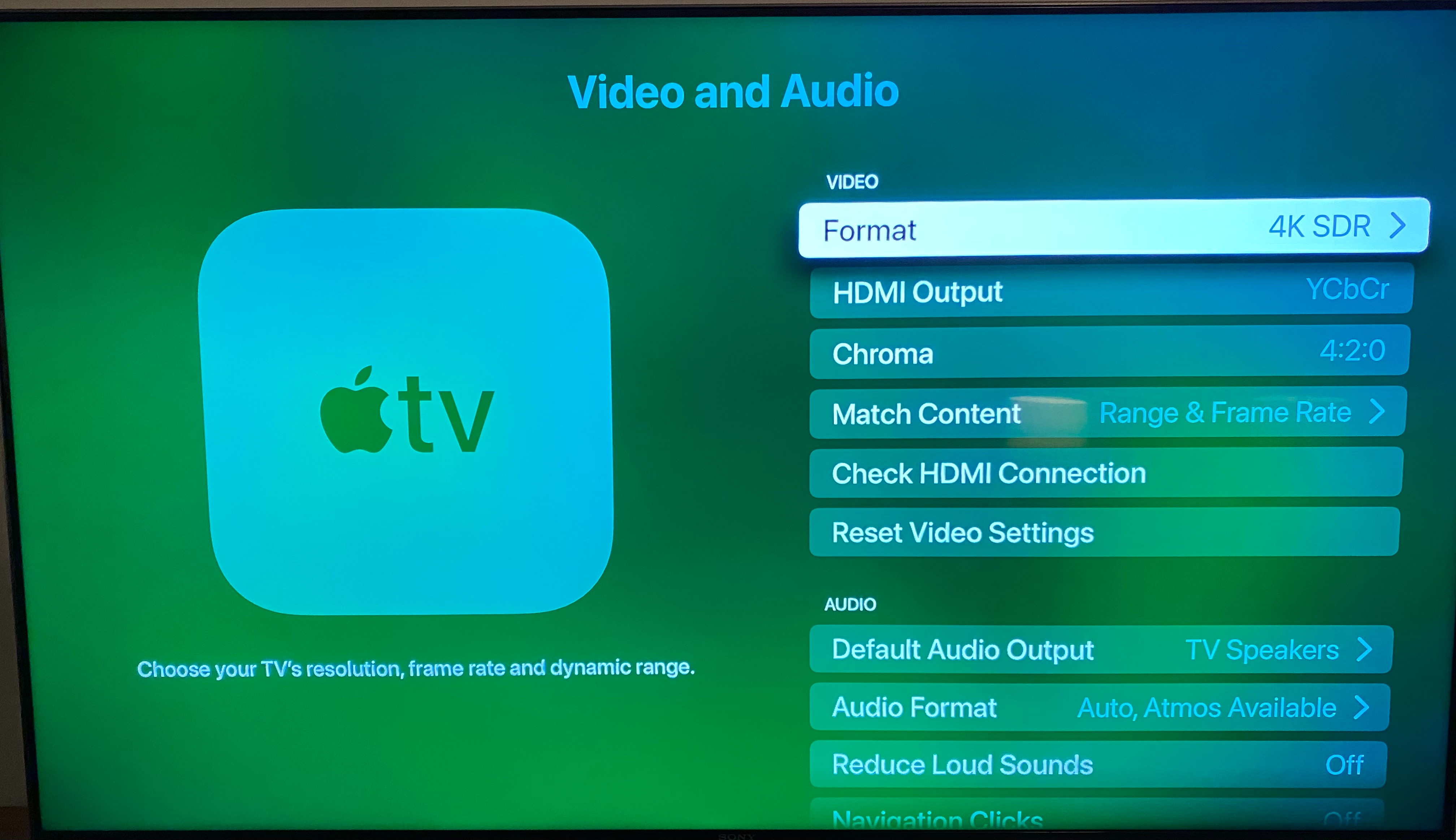  Apple TV 4k Green Background High-quality animation for your TV