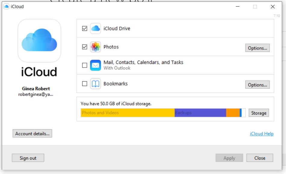 icloud not downloading photos to pc