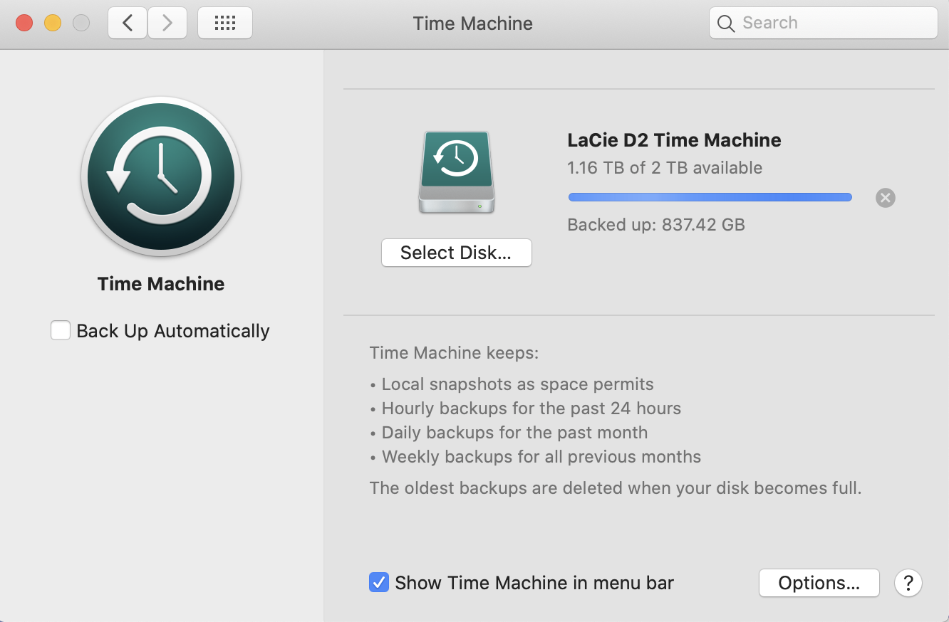 TIME MACHINE INSUFFICIENT DISK SPACE Apple Community