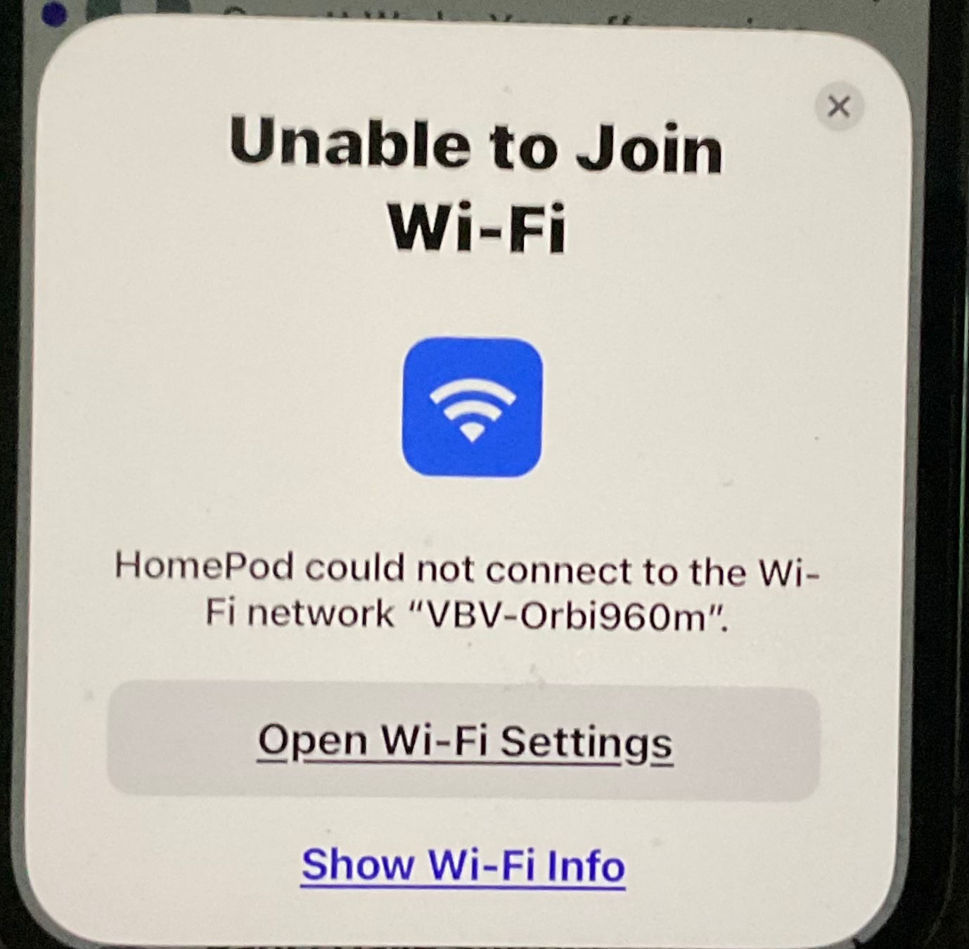 HomePod Unable to Connect to WiFi - Apple Community