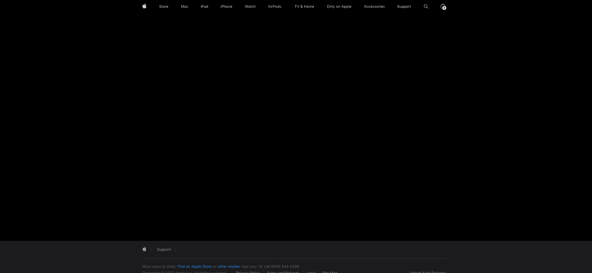 Why apple support page not working in UAE Apple Community
