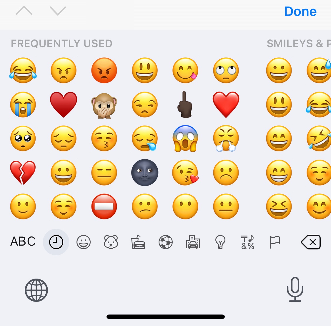 Recent and frequently used emojis are not… - Apple Community