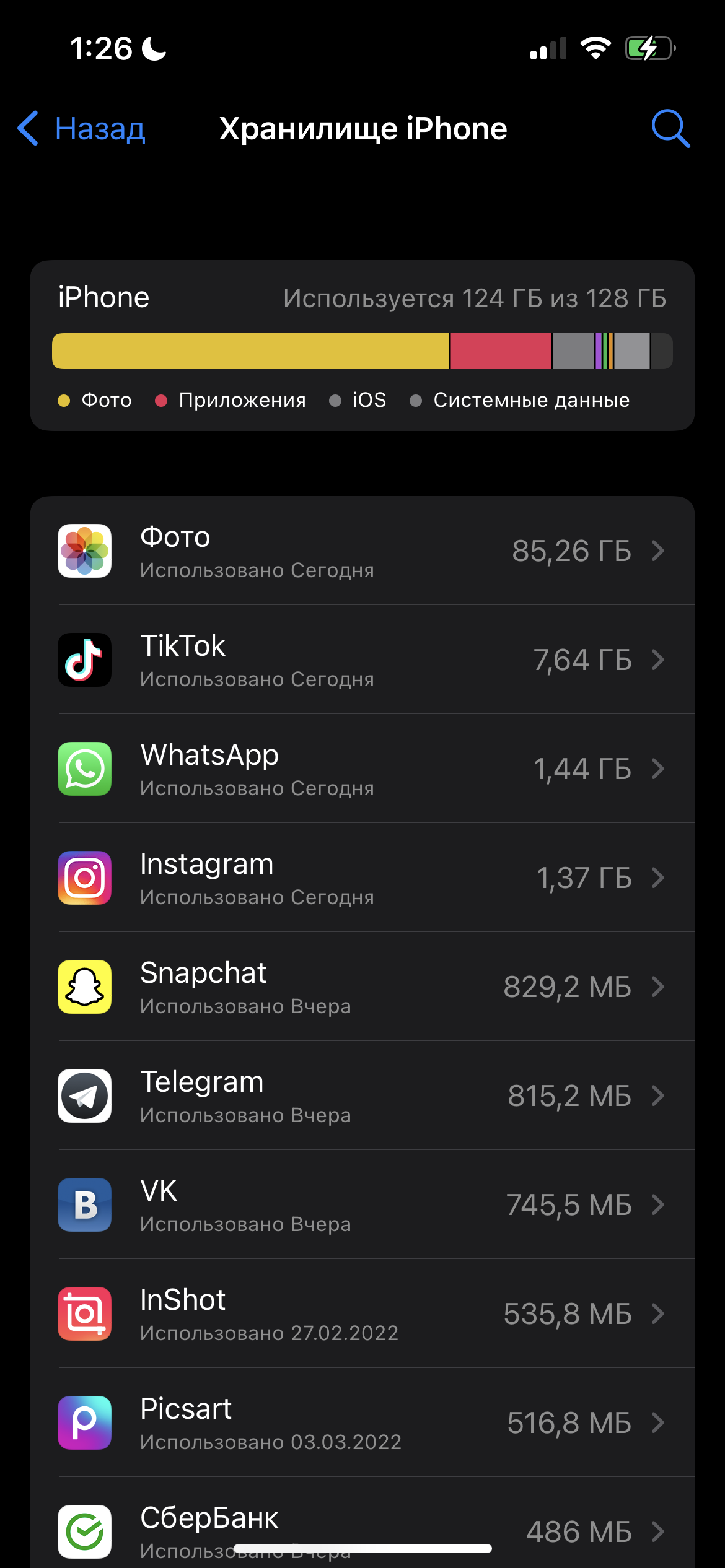 Память телефона - Apple Community