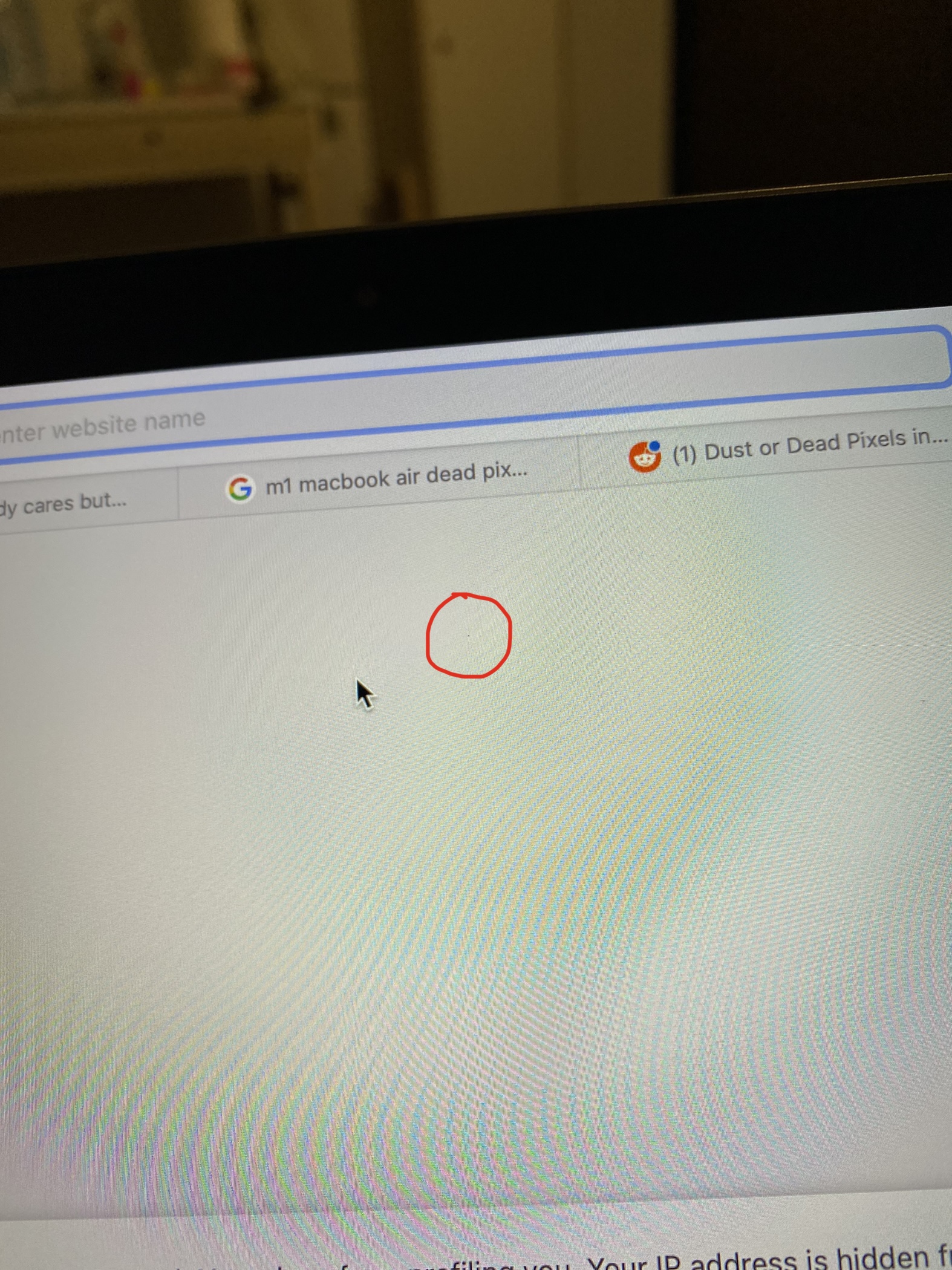 macbook stuck pixel