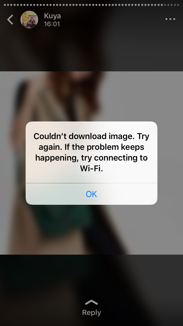 couldnt download image whatsapp Apple Community