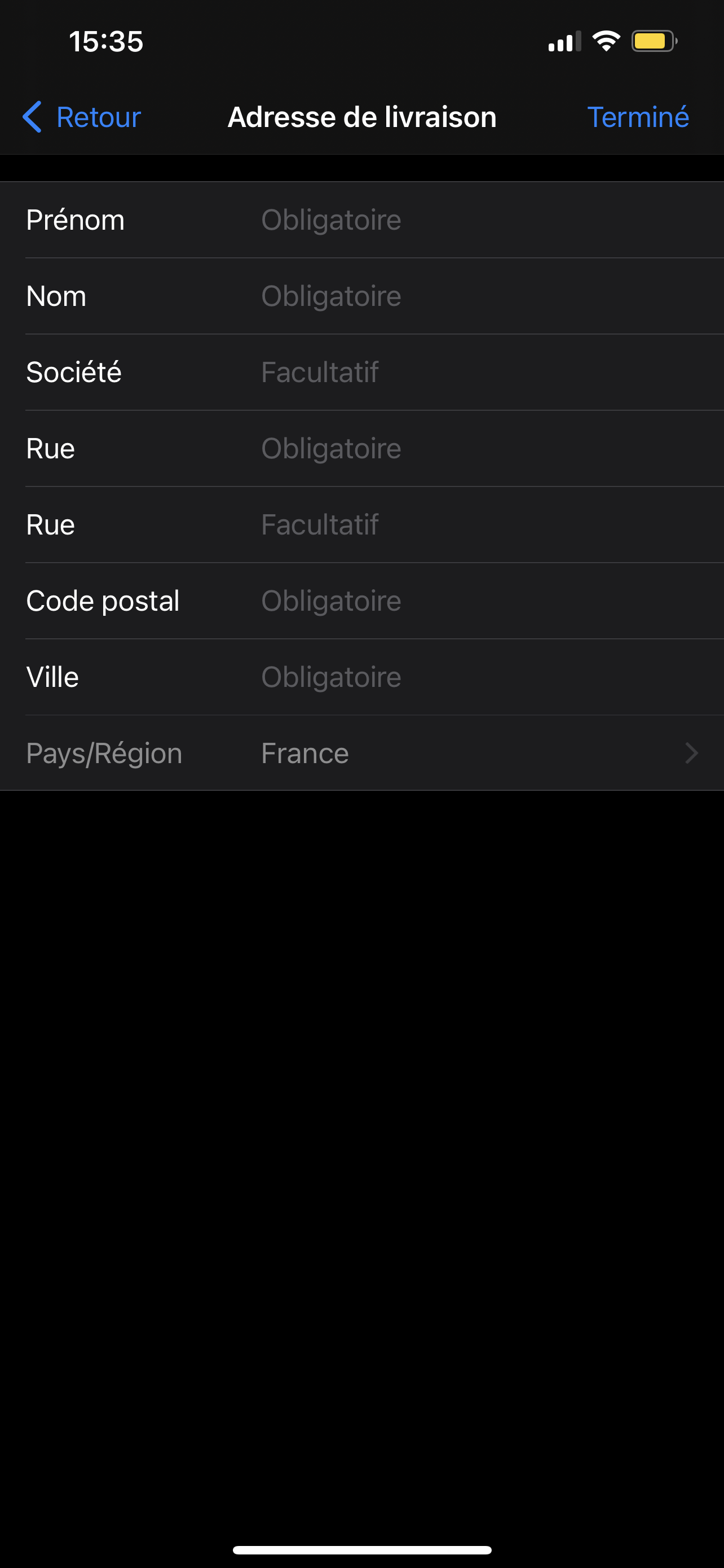 comment changer le code sur apple