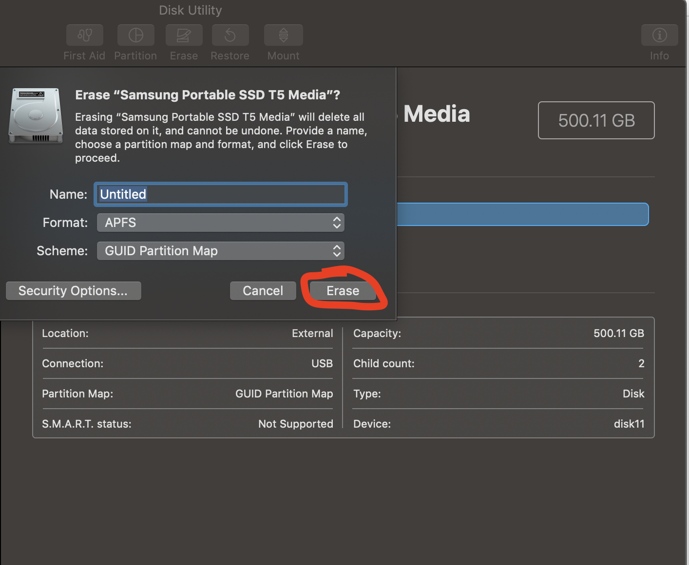 Partition Grayed out in Mojave Apple Community