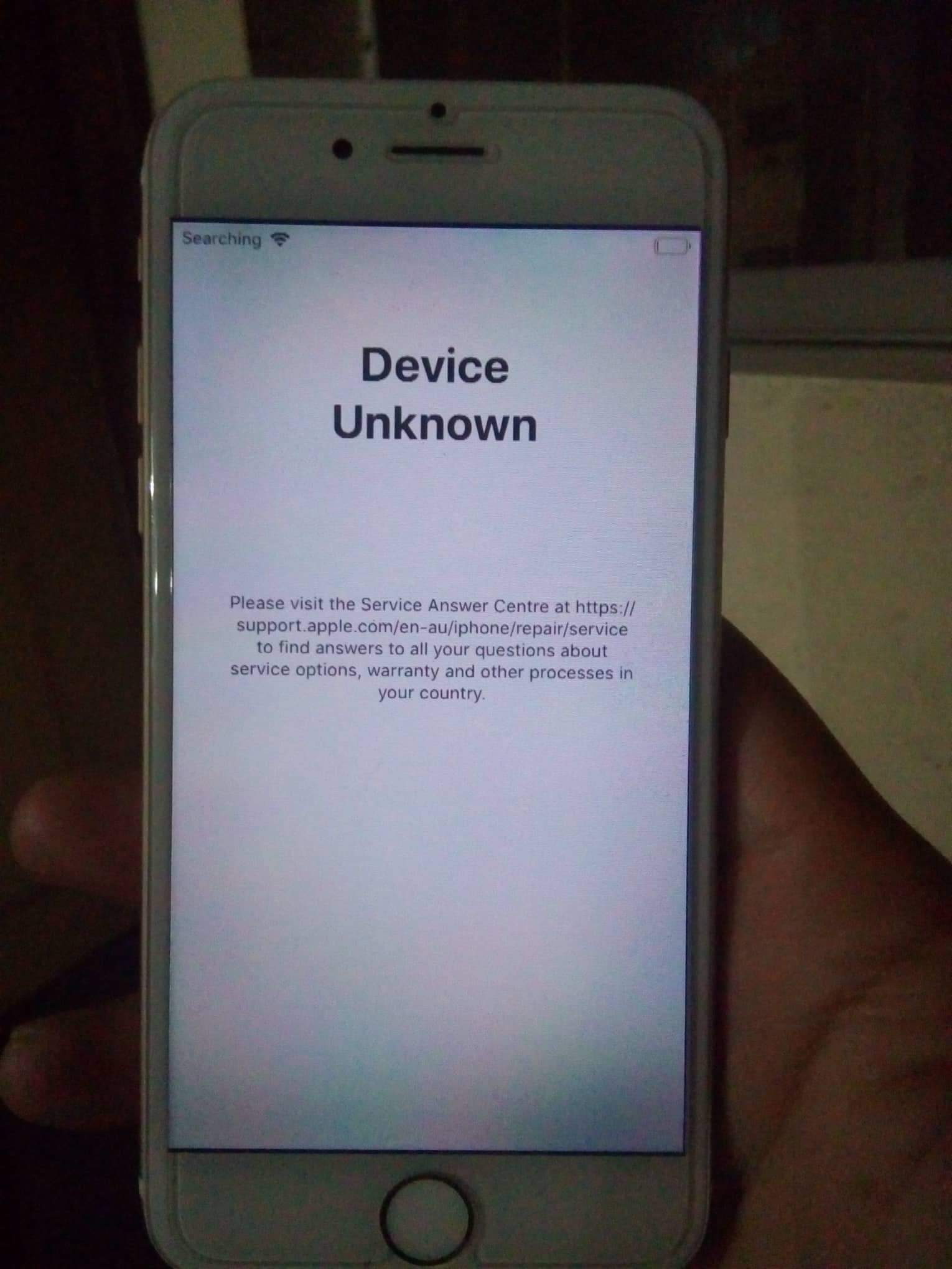 How to fix device unknown Apple Community